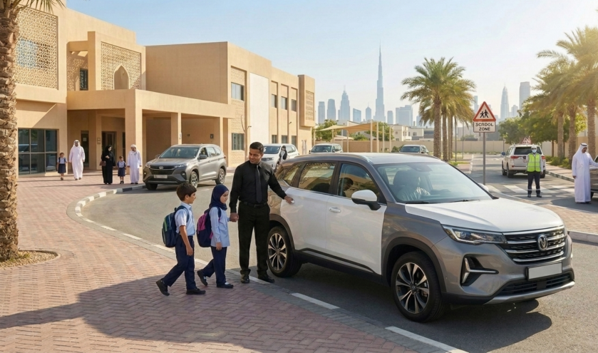 school pickup and drop off service Dubai
