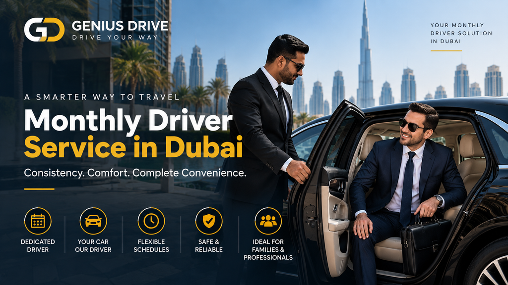 Monthly driver service in Dubai